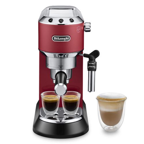 Cafetera Espresso manual De’Longhi Dedica EC685.R, Thermoblock, Express, Función 2 tazas,…