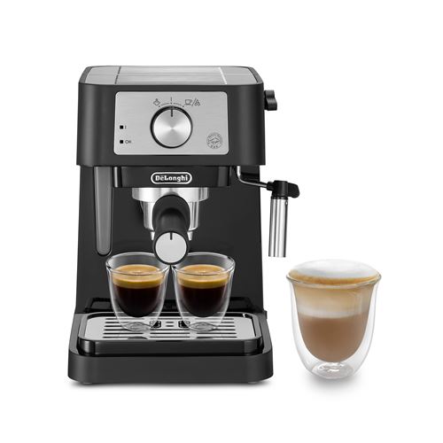 Cafetera Espresso manual De’Longhi Stilosa EC260.BK, sistema cappuccino, café molido,…