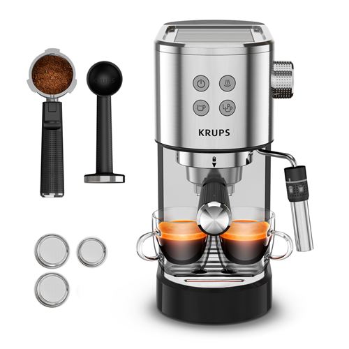 Cafetera Expresso Krups Virtuoso+ Negro/Inox