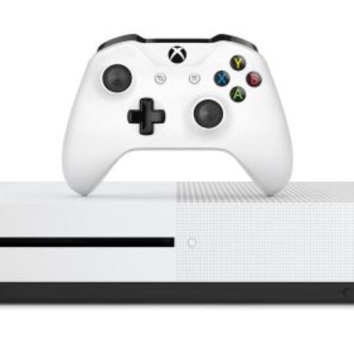Paquete de consola Microsoft Xbox One S de 1 TB en color blanco
