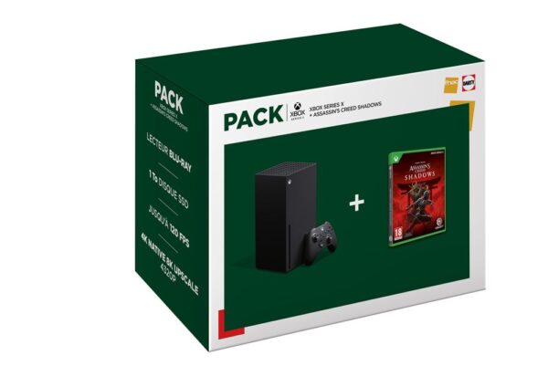 Pack Fnac Xbox Series X Black + Assassin's Creed Shadows