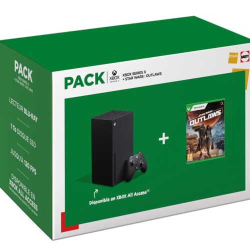 Pack Fnac Xbox Series X Negra + Star Wars Outlaws